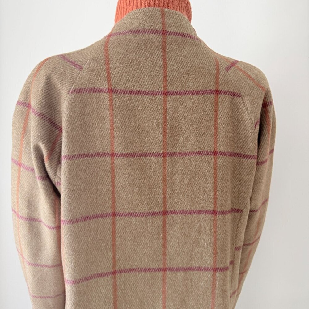 La Fee Maraboutee Wool Blend Windowpane Coat - Picture 8 of 12